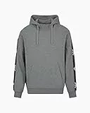 Emporio Armani Hoodie Sweatshirt Sudadera, Medio Gris Melange, L para Hombre