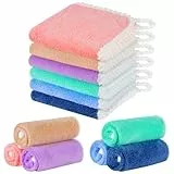 Aolso Toallas Bebe，6 Piezas Toalla Bebe Terciopelo Coral, Suave Toallas de Lavabo para Bebés Toallas Suaves para Bebés, Toalla Facial Infantil, Accesorio de Bebé Pañuelo para Niños (30 cm * 30 cm)