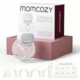 Momcozy S9 Pro Sacaleches Electricos Actualizados, Sacaleches Manos Libres con Pantalla LED, Extractor de Leche Eléctrico Portátil con 2 Modos y 9 Niveles (Gray, 1 Pack)