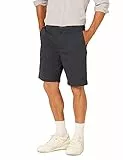 Amazon Essentials Pantalones Cortos Chinos de Corte Clásico de 22,9cm Hombre, Azul Marino Oscuro, 44W