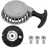 Tunejoy Arrancador Retroceso Arranque Retroceso ATV Pull Starter Recoil Aluminio para 47cc 49cc Mini Dirt Bike Pocket Bike Moto Quad Tirador Moto Plata