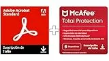 Adobe Acrobat Standard & McAfee Total Protection para 6 dispositivos, 2025 |12 meses | Descarga digital