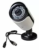 Cámara de seguridad CCTV tipo bala (negro), gran angular de 2,8 mm con 1000TVL, sensor CMOS, filtro IR-CUT, para el hogar, exteriores, visión diurna y nocturna, 36 luces LED infrarrojas y resistente al agua