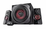 Trust Gaming GXT 38 Tytan Altavoces PC Gaming 2.1 con Subwoofer, 120 W, Jack 3,5 mm, Sistema de Altavoces para Ordenador, Portátil, Smartphone, Tablet - Negro