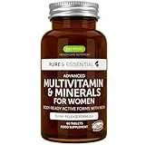 Multivitaminas Mujer Complejo Vitamínico Completo con Minerales Y con Hierro, Folato, Vitamina D3 y zinc, de Alta Absorción, 60 comprimidos, de Igennus
