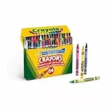 CRAYOLA - Ceras de Colores para Niños, Paquete de 64 Crayones, No Tóxico, Para la Escuela y el Ocio, Apto para Niños a Partir de 3 Años, 52-6448