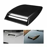 JNNJ Cubierta De Entrada Flujo Aire Del Automóvil, Cubierta Protectora Para Rejilla Entrada Aire Del Coche, Toma De Aire Decorativa Para El Capó Del Coche, Universal Car Air Flow Capó(Negro)