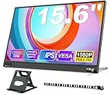 MAGICRAVEN Monitor Portatil 15.6 Pulgadas 1080P FHD IPS Pantalla Portatil Extensible, Extensor Pantalla Ordenador Portatil con HDMI/USB-C, Monitor para Portatil/PC/Mac/Teléfono/Switch con Soportes