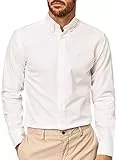 Hackett London Oxford Lavado Camisa, Blanco (White), XXL para Hombre