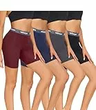 wirarpa Boxer Mujer Modal Bragas Pantalónes Cortos Boxers Anti Rozaduras Culotte Shorts con Entrepierna Pack de 4 Multicolor Tamaño M