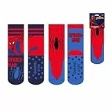 CERDÁ LIFE'S LITTLE MOMENTS Antideslizante Spiderman / Calcetines Cómodos Aplicaciones, 27-30 (Pack de 2) Unisex niños