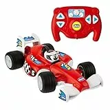 Chicco Tom Race RC, Coche Teledirigido, Diseño Deportivo, Mando a Distancia Infrarrojo Ergonómico e Intuitivo, 4 Botones Direccionales, Sonidos de Coches de Carreras, para Niños de 2 a 6 Años
