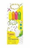Marcador de cera gel jovi fluorescente caja de 4 unidades colores surtidos