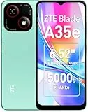 ZTE Blade A35e, teléfono Android, smartphone sin contrato: 2 GB + 64 GB de memoria, verde, batería de 5000 mAh y pantalla HD de 6,52 pulgadas
