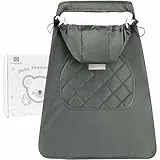Bebear Funda de invierno para portabebés, cálida, universal, con capucha, para todas las estaciones, color gris