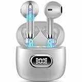 Auriculares Inalambricos, Auriculares Bluetooth 5.3 HiFi Estéreo, 42H Cascos Inalambricos Bluetooth con 4 HD Mic,2024 Audifonos Inalambricos Cancelacion de Ruido ENC/Pantalla LED/IP7 Impermeable/USB-C