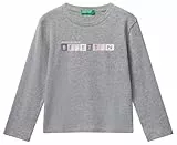 United Colors of Benetton T-Shirt M/L 3i9wg10js Camiseta, Gris, 5 años para Niñas
