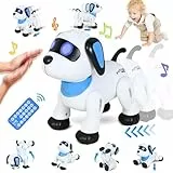 Joellfuner Perro Robot para Niños, Robot Teledirigido Programable Música Dance, Juguetes Interactivos Inteligentes, Regalos Creativos para Niños y Niñas 3-12 Años