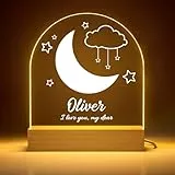 iDIY Lámpara Personalizada para Bebé - Regalo Original para Bautizos y Recién Nacidos - Iluminación Nocturna para Niña y Niño - Sueños