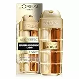 L'Oréal Paris Age Perfect Sérum Le Duo Antiarrugas, Rejuvenecedor e Hidratante, Para Todo Tipo De Piel. Con Péptidos de Colágeno con Vitaminas B3 y C*. inspirado en Cosmética Coreana, 30 ml
