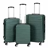 3 x Maletas de Viaje Juego o Set 3 piezas Rígidas Oferta, 1x Maleta de Cabina, 1x Mediana y 1x Grande. 4 Ruedas Dobles. Candado numérico. Equipaje, trolley. Material ABS. Resistentes. Asa telescópica.