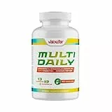 Multivitamínico Completo - 23 Vitaminas y Minerales con Coenzima Q10 e Inositol - Suplemento para Energía, Sistema Inmune y Bienestar - 120 Cápsulas Vegetales - Vaexdar