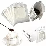 Filtros de Café de Papel, Filtro de Café para Acampar, 30pcs Bolsas de Filtro de Goteo de té de Café Desechables, Filtro Desechable para Café de Papel, para Cafeteras, Espresso, Hogar, Sala de Café