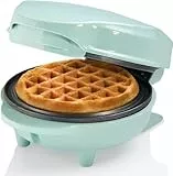Bestron Mini gofrera, Gofrera para gofres de gofres pequeños, con antiadherente, para cumpleaños infantiles, fiestas familiares, Pascua o Navidad, diseño retro, 550 W, color: Mente