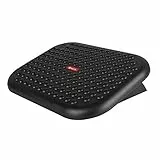 NGS FOOTNEST - Reposapiés Ergonómico de Altura Regulable, Reposapies para Oficina con Inclinación 0-15º y Base Antideslizante
