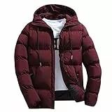 Genérico Abrigo Hombre Con Capucha Invierno Chaqueta De Pluma Peluda Y Esponjosa Manga Larga Chaqueta Con Bolsillo Color Liso Abierta Cortaviento Deportes Bolsillo Chaqueta Acolchada Cálida