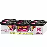 California Scents Ambientador de coche en Lata - 6 Pack - Fragancia Duradera de Cereza (Hasta 30 Días) - Control de Intensidad de Olor para un Ambiente Fresco y Personalizado en tu Coche, 42g