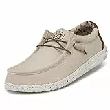 Hey Dude Wally Stretch Canvas, Moc Toe Shoes Hombre, Beige, 37 EU