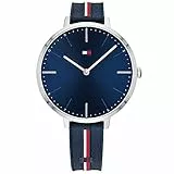 Tommy Hilfiger Reloj Analógico de Cuarzo para Mujer con Correa de Silicona Azul Marina - 1782154