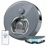 OKP L7 - Robot de Aspirador para Lavadora 3 en 1, 6000Pa de succión, navegación LiDAR, mapeo multietapa, Zonas virtuales, conectada por Alexa/App/WiFi, Ideal para Pelo de Animales alfombras Pisos