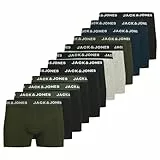 JACK & JONES Calzoncillos bóxer Benja Solid Trunk para Hombre (Paquete de 12)