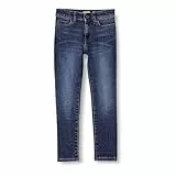Amazon Essentials Pantalón Vaquero Elástico de Ajuste Entallado Niño, Lavado Oscuro, 10 años Slim