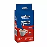 Lavazza, Crema e Gusto Classico, Café Molido Natural, Ideal para Cafetera Italiana, de Filtro y Francesa, con Notas Aromáticas de Especias, Arábica y Robusta, Intensidad 7, Tueste Oscuro, 250 g
