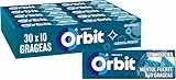Orbit Chicles Sin Azúcar de Mentol fuerte en grageas, 30x10 uds