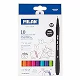 MILAN® Caja 10 rotuladores punta fina SWAY fineliner 0,4 mm