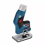 Bosch Professional 12V System GKF 12V-8 - Fresadora de cantos a batería (Brushless, 13000 rpm, pinzas Ø 6 mm / 8 mm, sin batería, en caja)