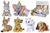 Simba- Peluches Disney Animal Friends 17cm, 6 Modelos Disponibles, Dumbo, Bambi, Marie, Tambor, Lady, Se envía una Unidad aleatoria, Adecuado para Todas Las Edades (6315876253)