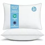 Orange Wave Almohada 40x80cm – Cojín de Lujo de Naturales, Comodidad Suave y Ergonómica para un Soporte Noches Placenteras