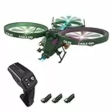 Goolsky Mini Drone con 480P Cámara para Adultos y Niños, 2,4 GHz RC Cuadricóptero con Despegue, Aterrizaje con un Clic/Estabilización de Giroscopio/Orientación Automática/Volteo/Luces LED
