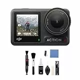 DJI - Pack Estándar Osmo Action 4 - Cámara de acción Sumergible 4K/120 fps con un Sensor de 1/1.3 Pulgadas, Gran Rendimiento con Poca luz Osmo Action 4 Standard Combo