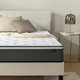 Zinus Colchón Doble de Espuma viscoelástica con muelles ensacados, 135 x 190 cm, 25 cm de Altura, firmeza Media, Tela Suave hipoalergénica y Transpirable, Alivio de presión, colchón de Lujo, Soporte