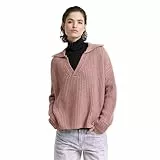 G-STAR RAW Polo Suelto de Punto Pesado Sudadera, Multicolor Lt Berry Mist Melange D25220-d890-g859, M Mujeres