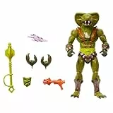 Masters of the Universe Masterverse Kobra Khan Figura de acción, Juguete de 17,8 cm de New Eternia de Motu con 30 Puntos de articulación, Aspecto Alternativo de Camo Khan y Accesorios, JBP86
