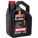 Motul 102870 - Aceite de motor 8100 X-cess (5W40, 5L)