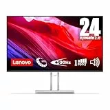 Lenovo L24i-4A - Monitor FHD 23.8' (IPS,1920 x 1080 px, 100 Hz, Tiempo de Respuesta 1ms MPRT, HDMI 1.4, VGA, Montaje VESA 100 mm, Altavoces 2X 3W, Soporte de Inclinación, Soporte para Móvil) - Gris