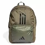 adidas Unisex Adulto Classic Three Stripes Backpack Back TO School, Olive strata/Black, One Size